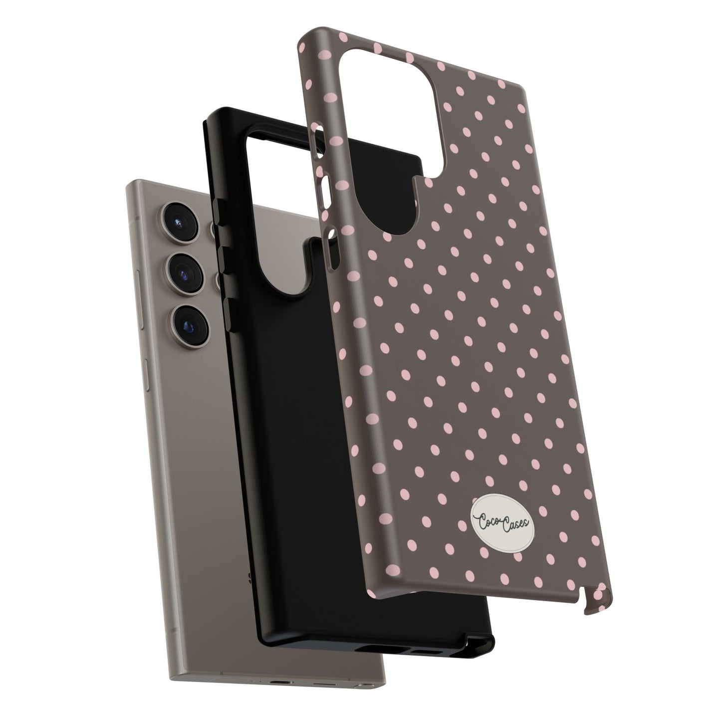 Brown Polka Dot Samsung Case