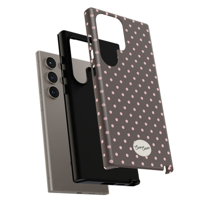 Brown Polka Dot Samsung Case