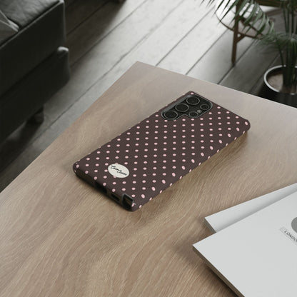 Brown Polka Dot Samsung Case