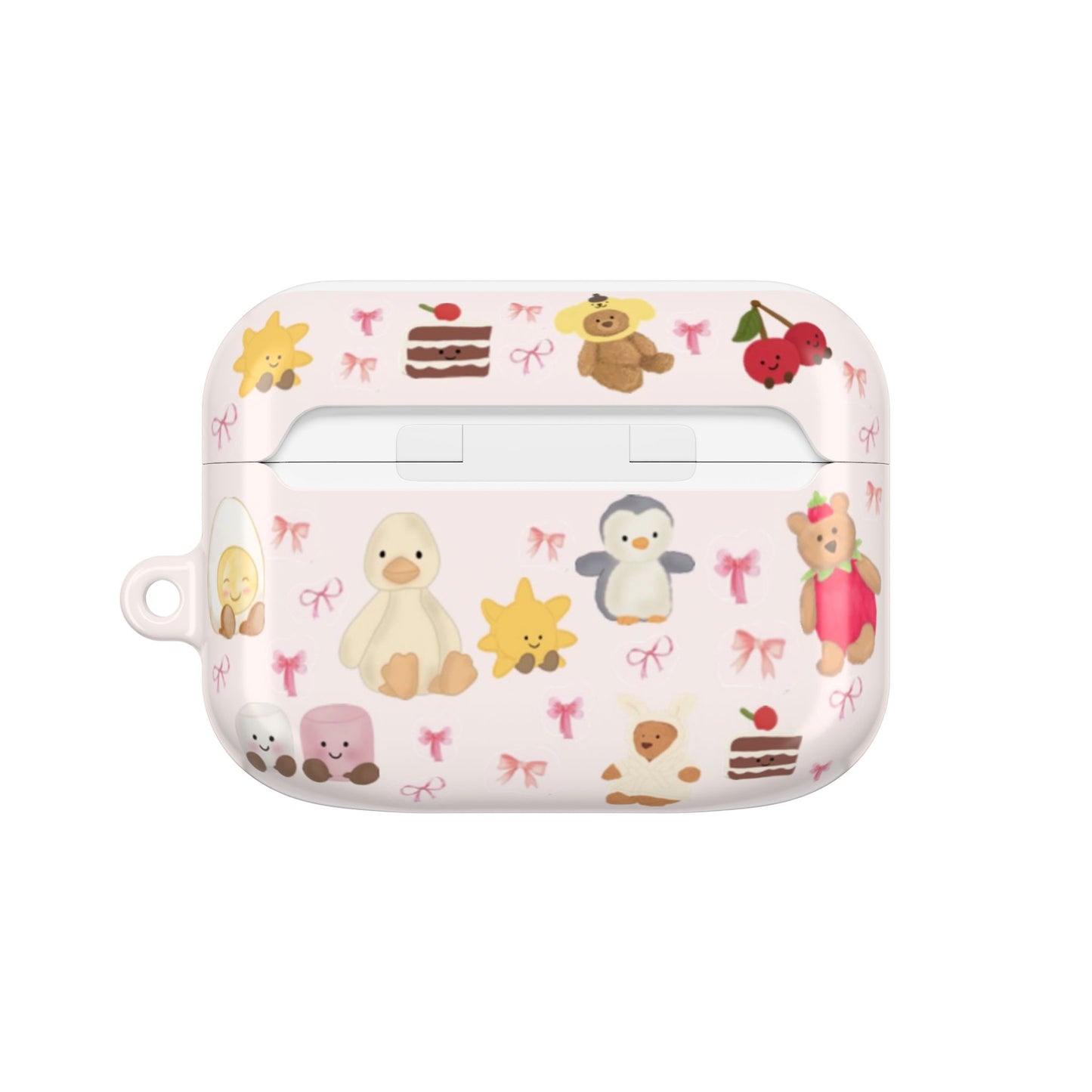 Pink Teddy AirPod Cases