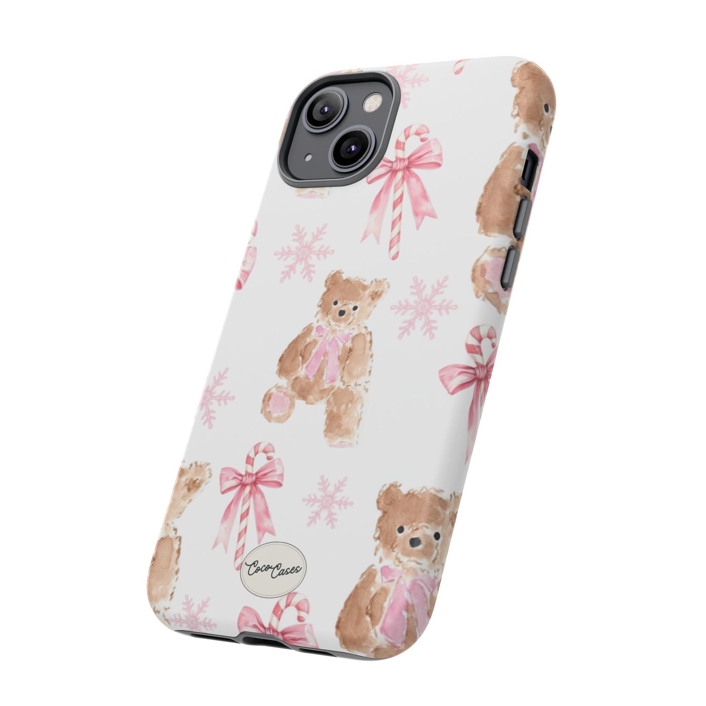 Blush Noel Bear iPhone Case