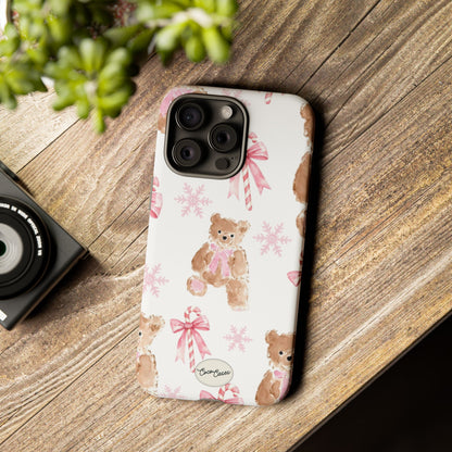 Blush Noel Bear iPhone Case