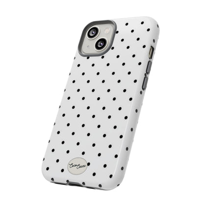 White Polka Dot iPhone Case