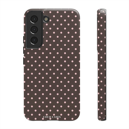 Brown Polka Dot Samsung Case