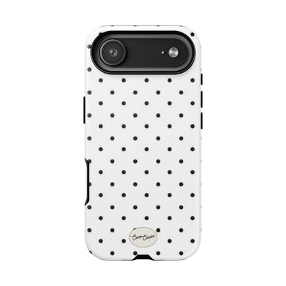 White Polka Dot iPhone Case