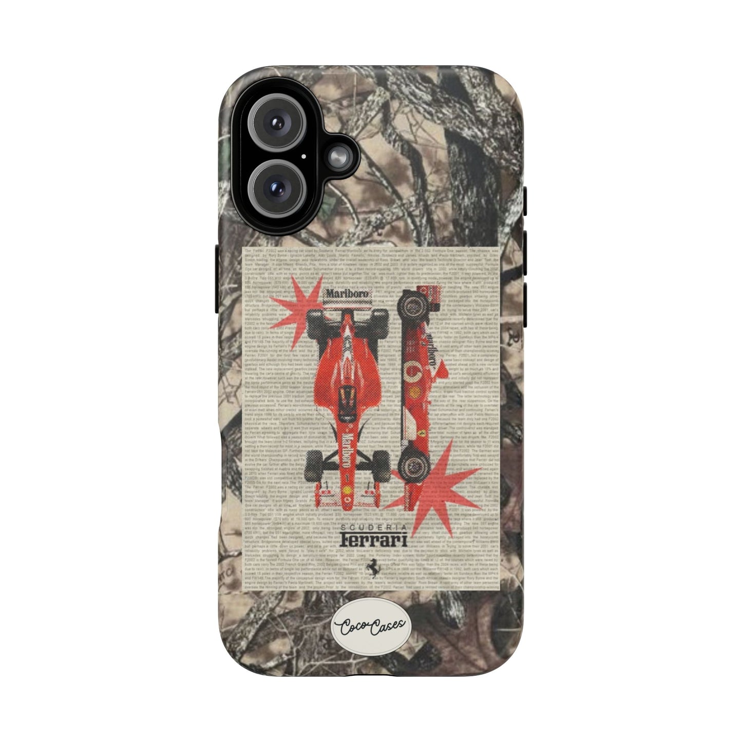 Camouflage Ferrari iPhone Case