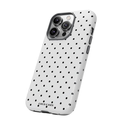 White Polka Dot iPhone Case