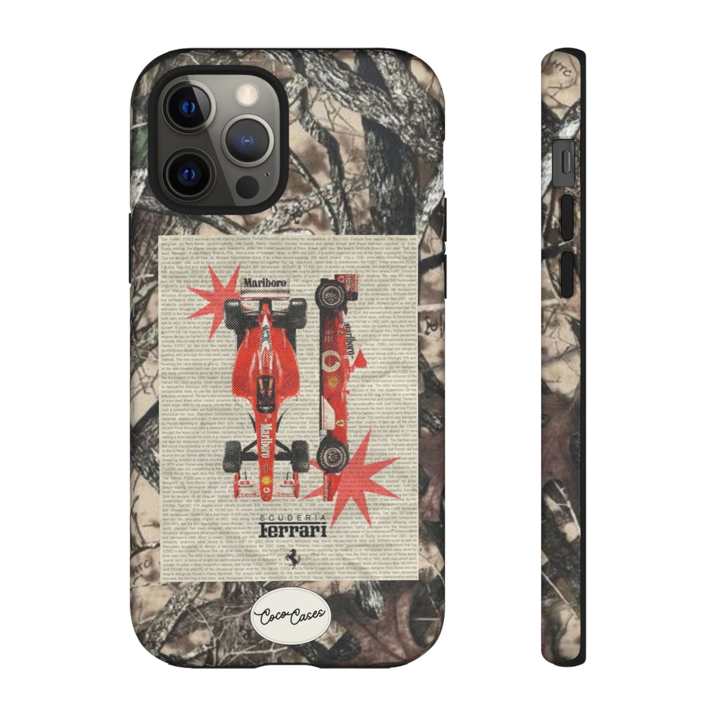 Camouflage Ferrari iPhone Case