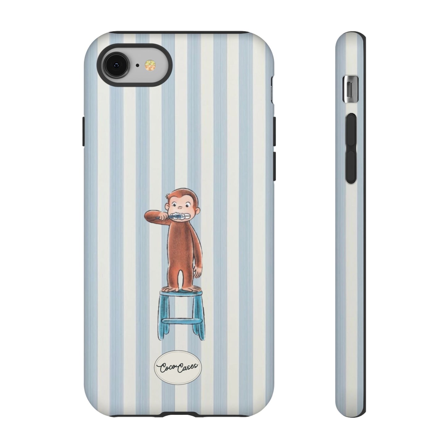 Striped Monkey iPhone Case