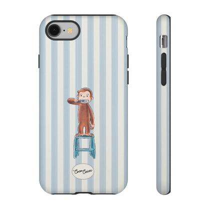 Striped Monkey iPhone Case