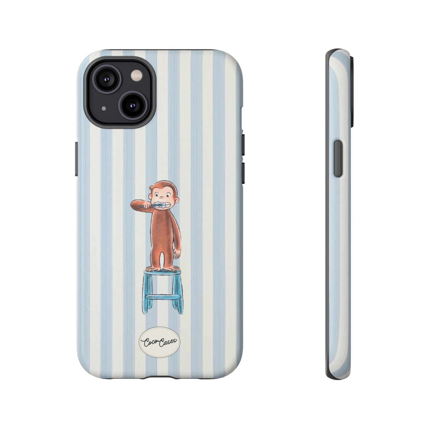 Striped Monkey iPhone Case