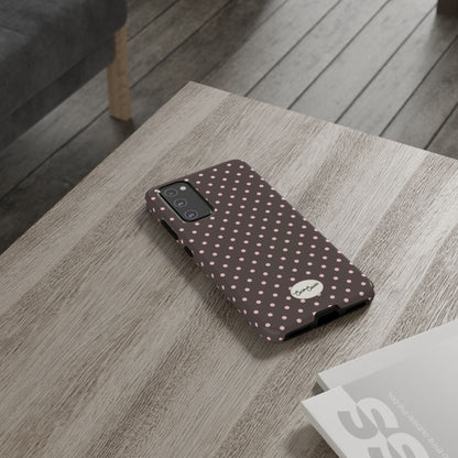 Brown Polka Dot Samsung Case