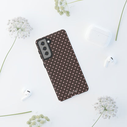 Brown Polka Dot Samsung Case