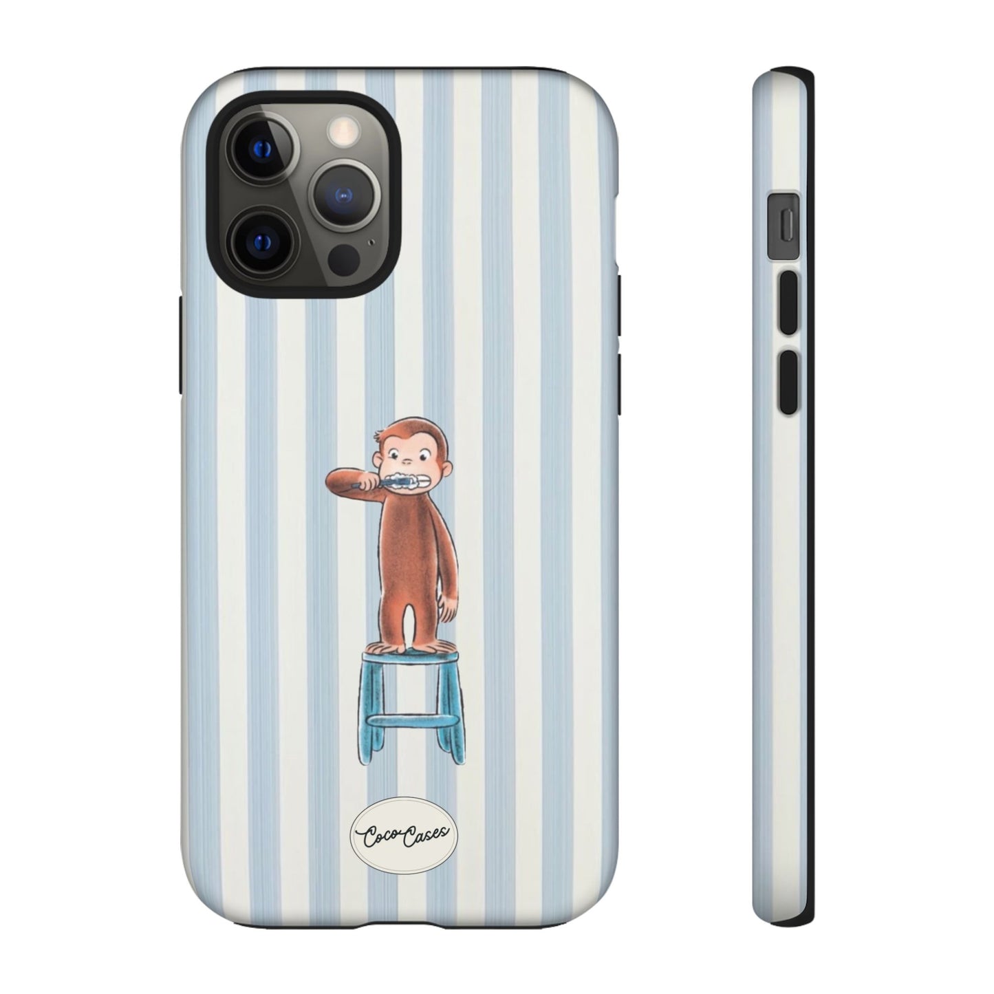 Striped Monkey iPhone Case