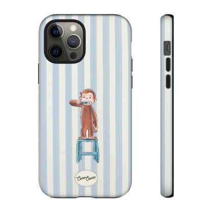 Striped Monkey iPhone Case