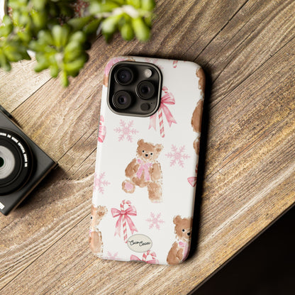 Blush Noel Bear iPhone Case