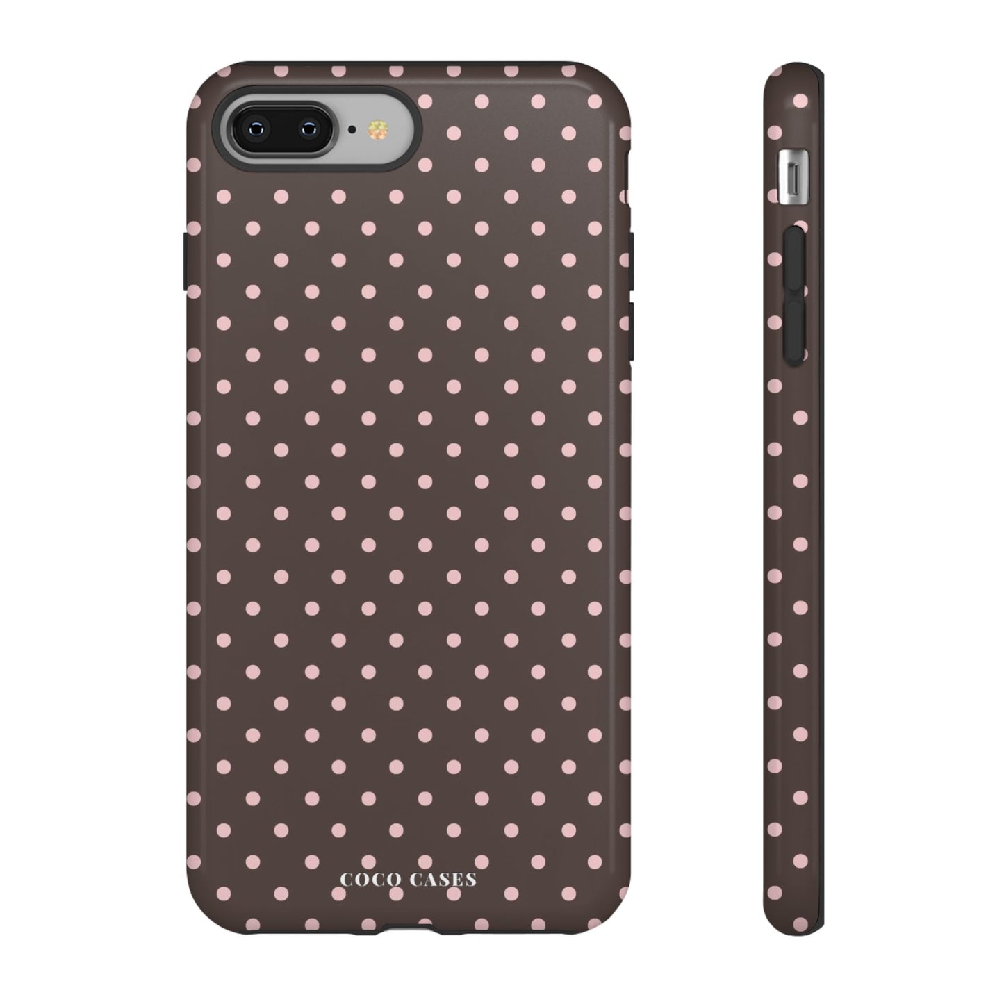 Brown Polka Dot iPhone Case