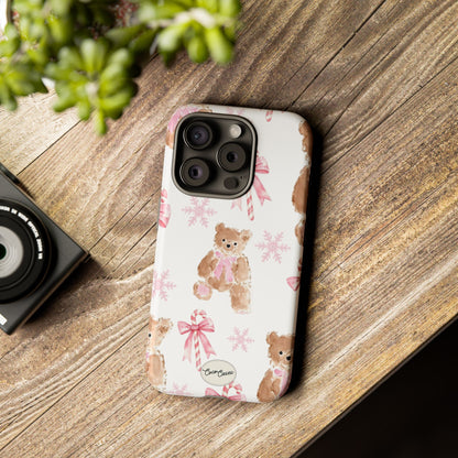 Blush Noel Bear iPhone Case