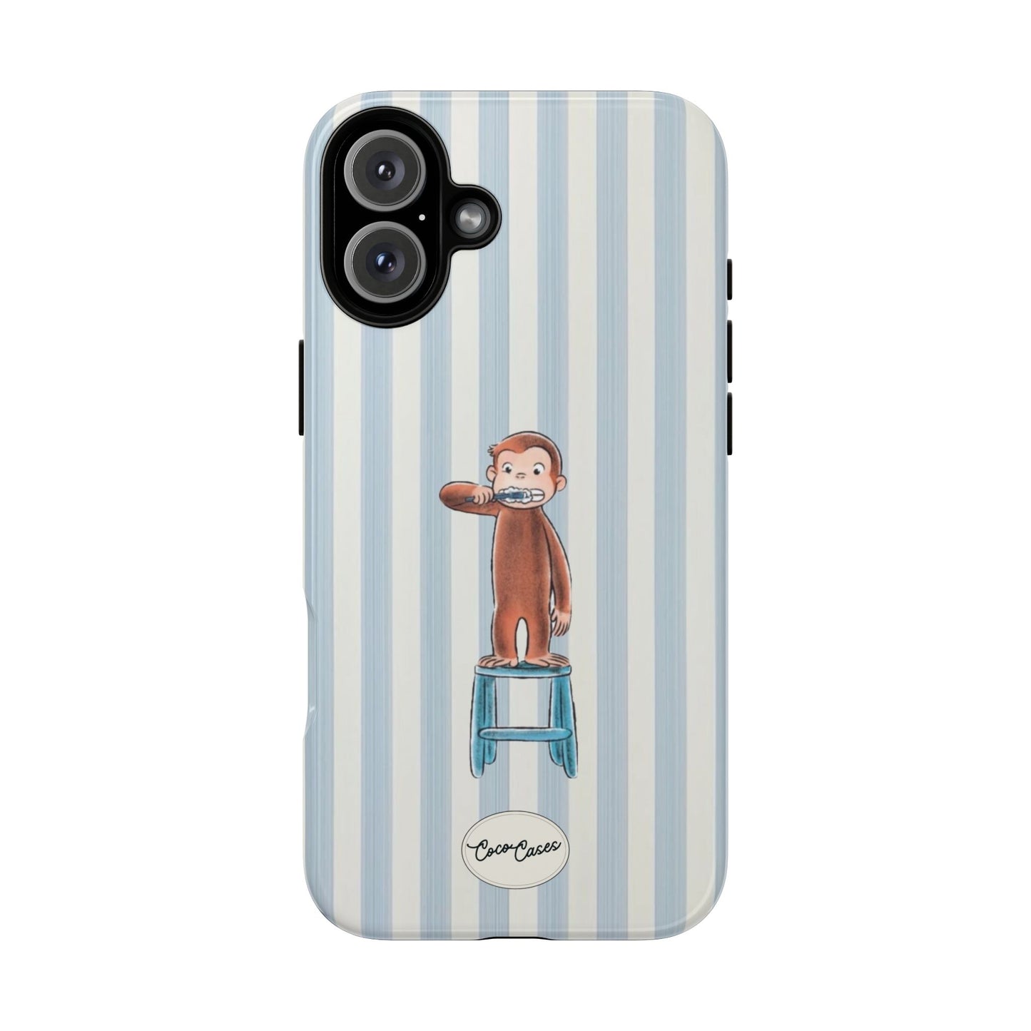 Striped Monkey iPhone Case