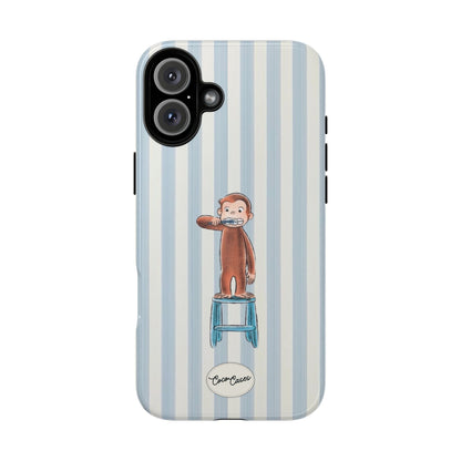 Striped Monkey iPhone Case