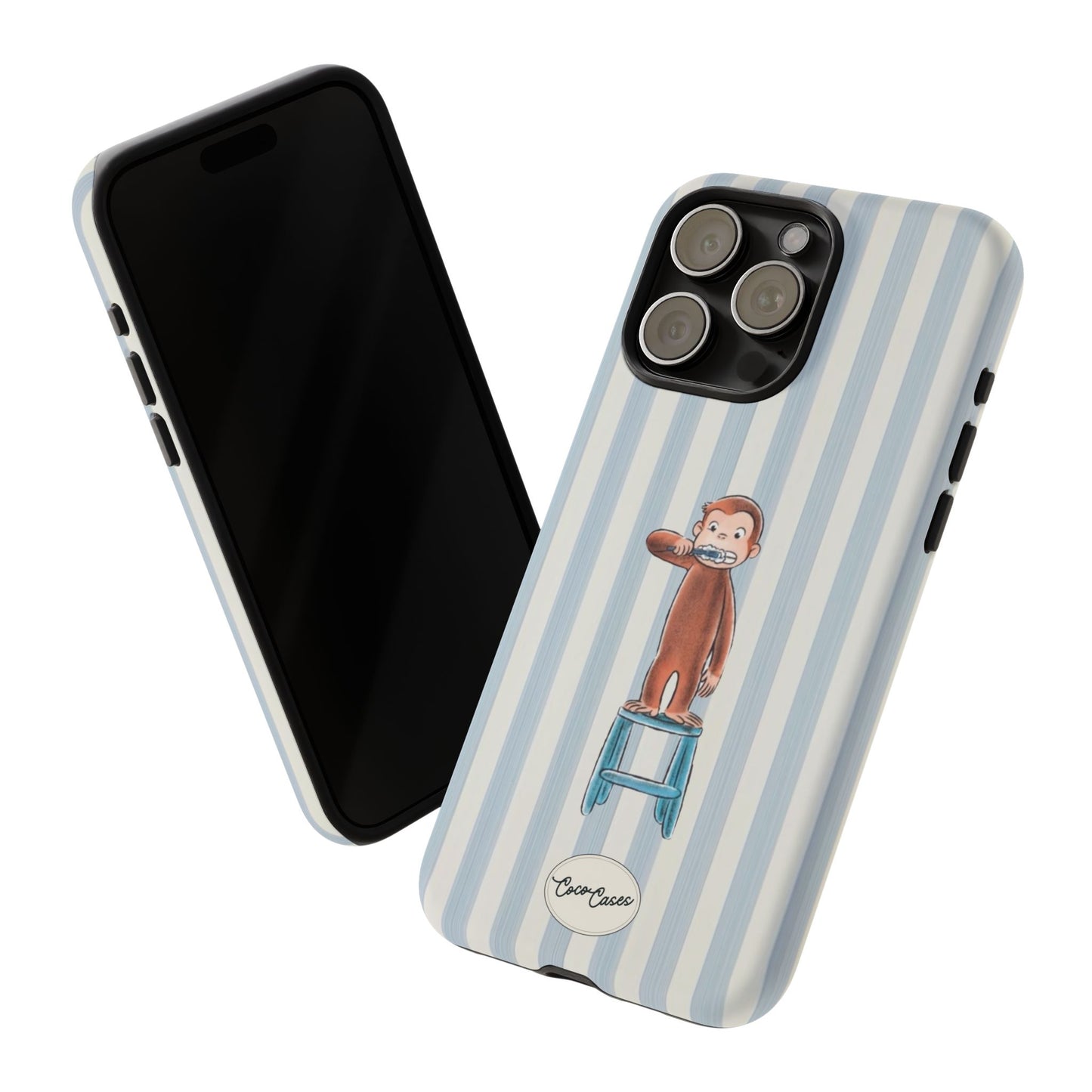 Striped Monkey iPhone Case