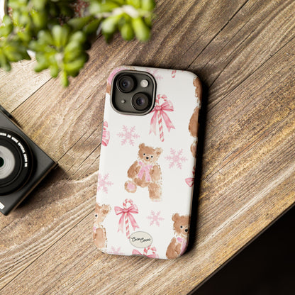 Blush Noel Bear iPhone Case