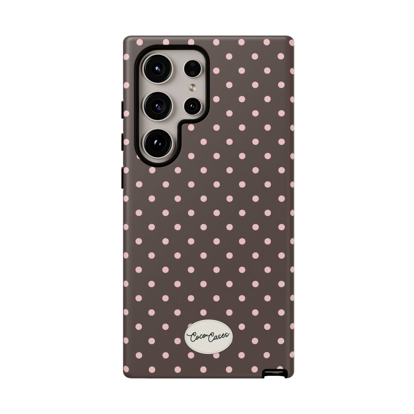 Brown Polka Dot Samsung Case