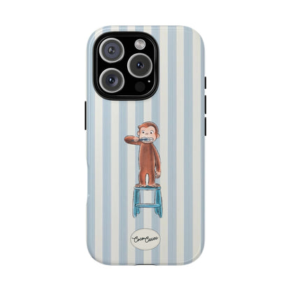 Striped Monkey iPhone Case