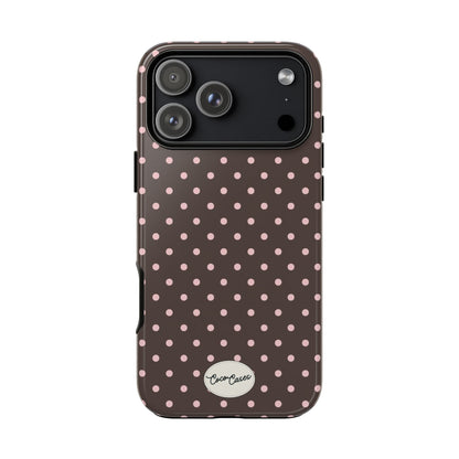 Brown Polka Dot iPhone Case