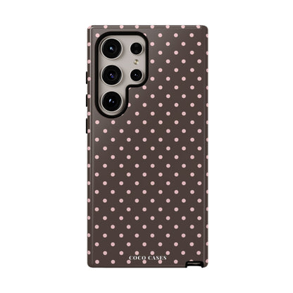 Brown Polka Dot Samsung Case