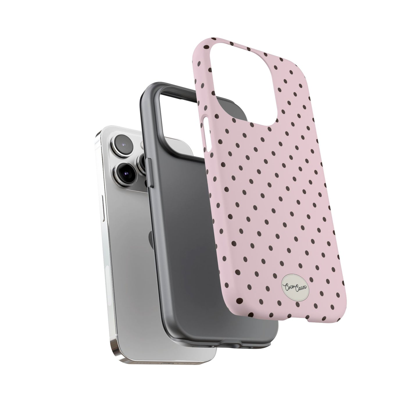 Pink Polka Dot iPhone Case
