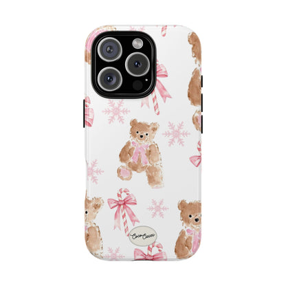 Blush Noel Bear iPhone Case