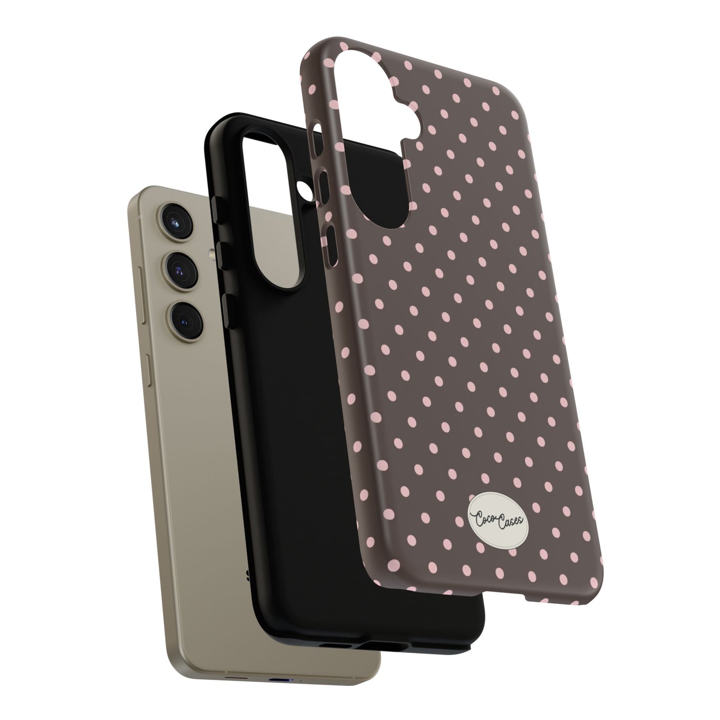 Brown Polka Dot Samsung Case