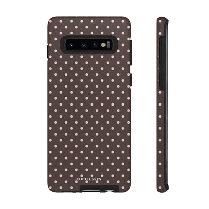 Brown Polka Dot Samsung Case
