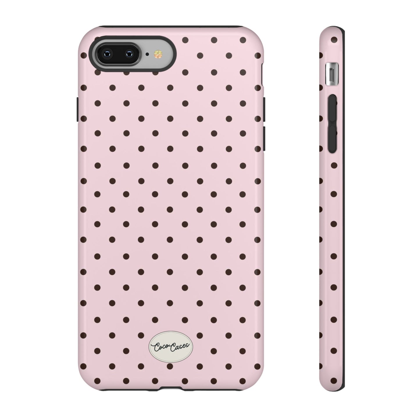 Pink Polka Dot iPhone Case