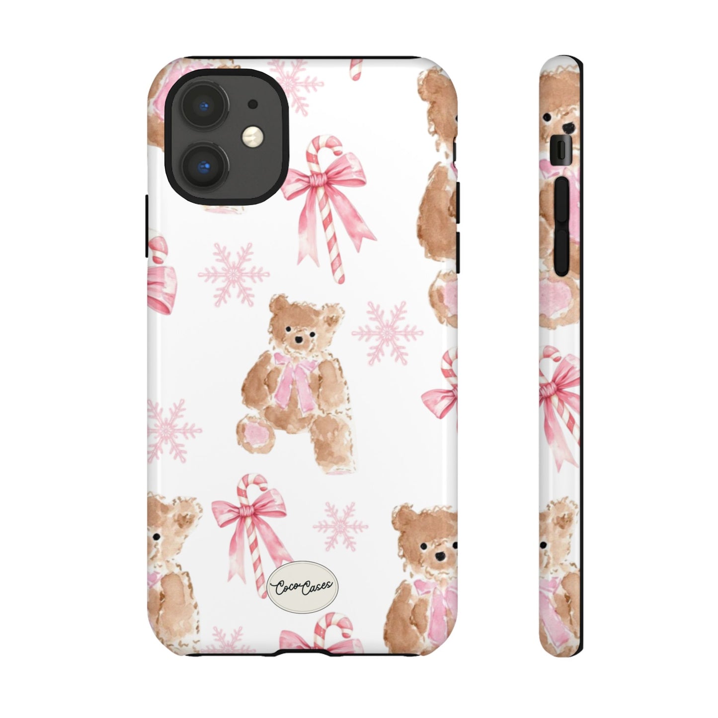 Blush Noel Bear iPhone Case