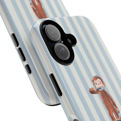 Striped Monkey iPhone Case