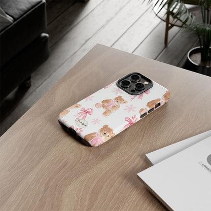 Blush Noel Bear iPhone Case