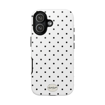 White Polka Dot iPhone Case