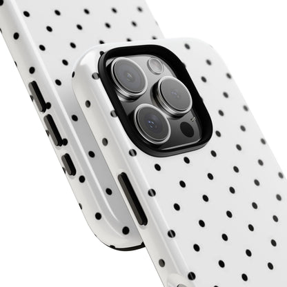 White Polka Dot iPhone Case