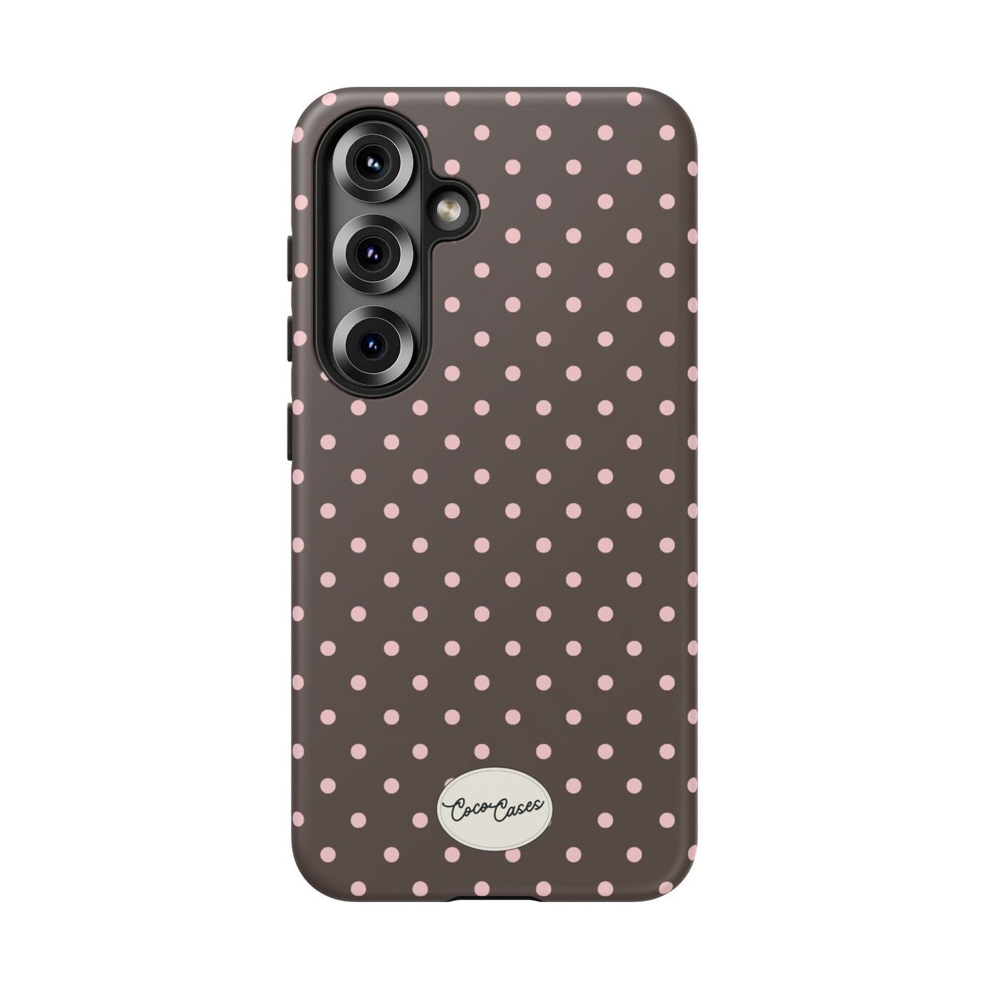 Brown Polka Dot Samsung Case