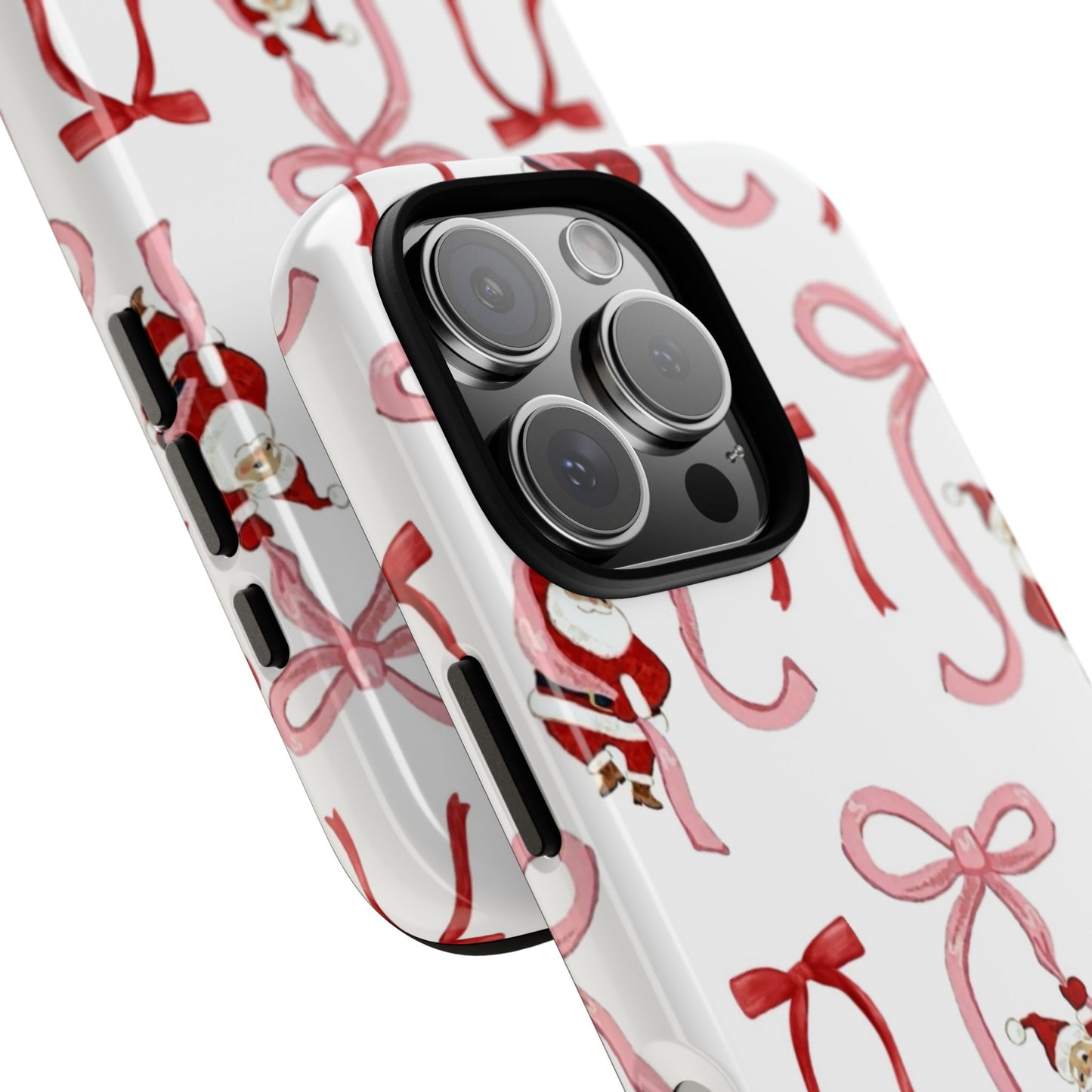 Santa’s Bow Ride iPhone Case
