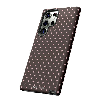 Brown Polka Dot Samsung Case
