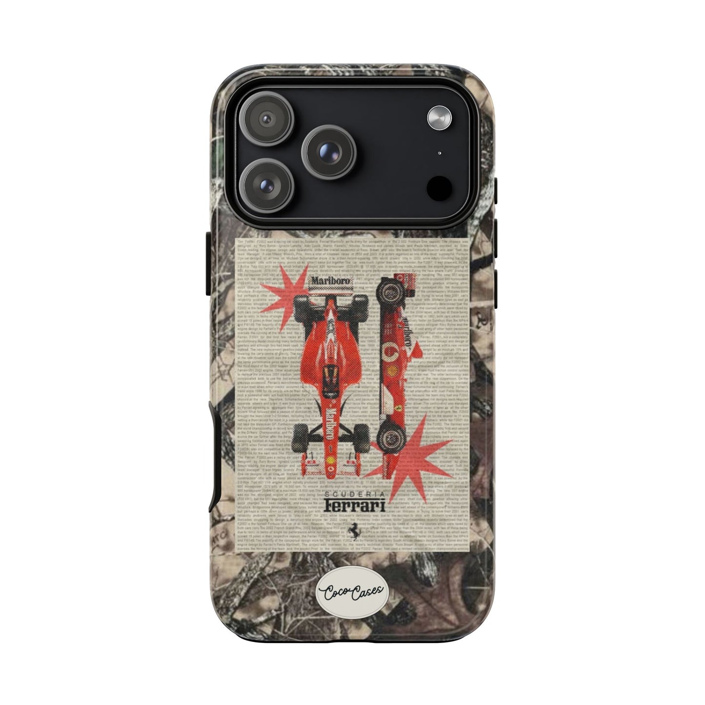 Camouflage Ferrari iPhone Case