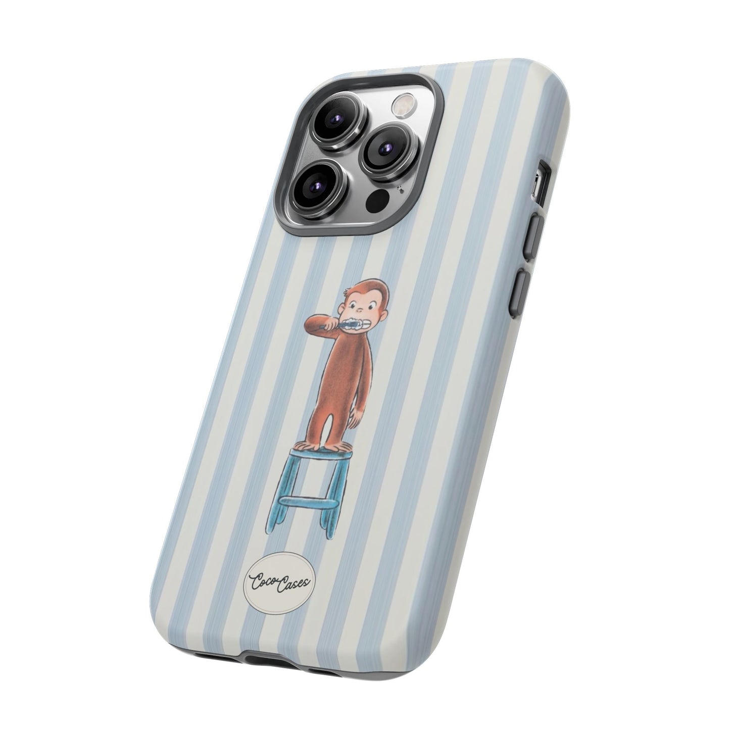 Striped Monkey iPhone Case