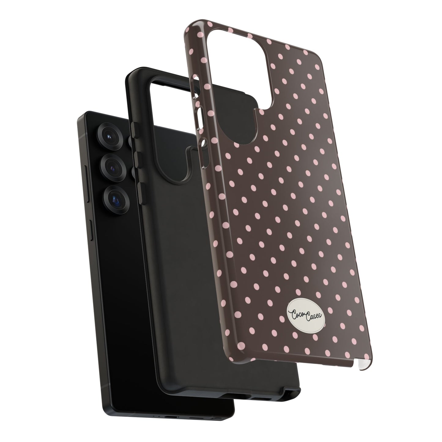 Brown Polka Dot Samsung Case