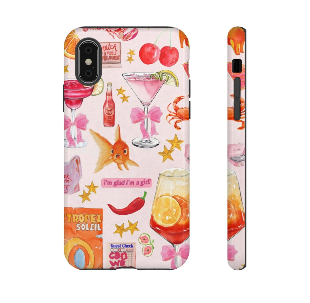 I'm glad I'm a girl iPhone Case