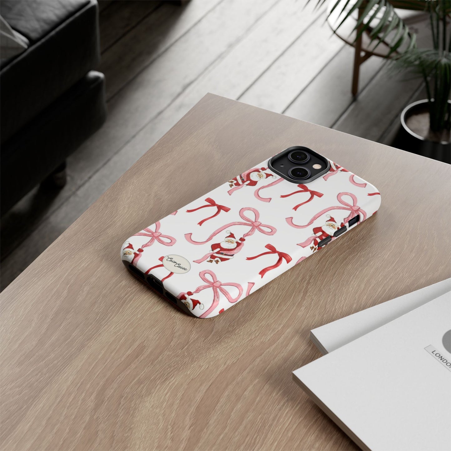 Santa’s Bow Ride iPhone Case
