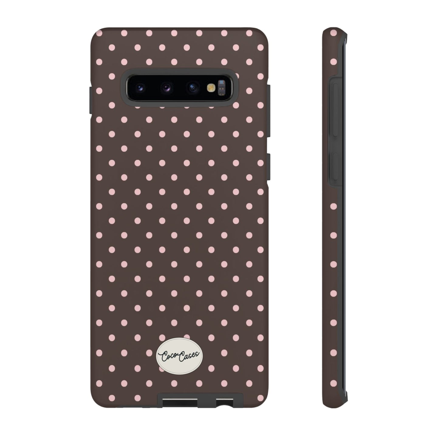 Brown Polka Dot Samsung Case