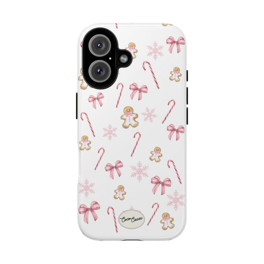Pink Christmas iPhone Case
